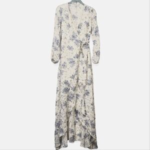Reset by jane wrap maxi dress, small
